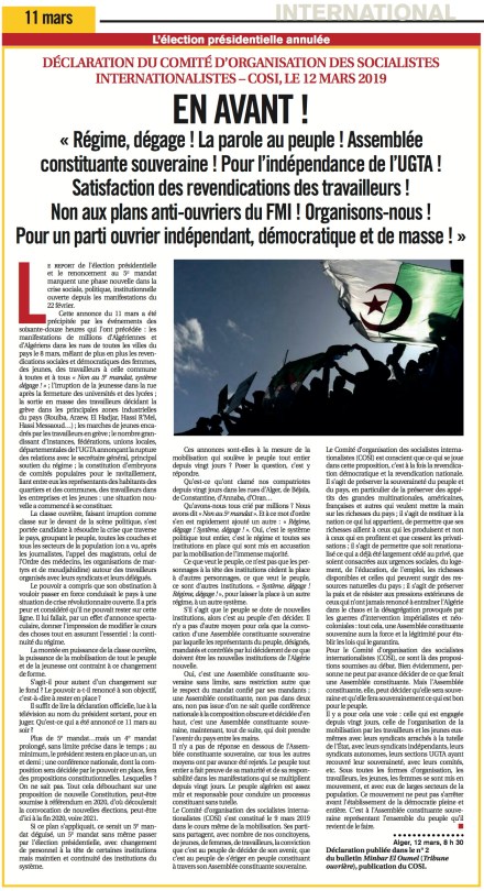 Algeria COSI 2