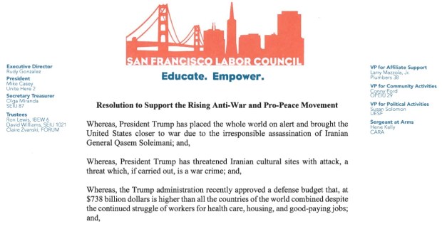 JAN 25 SFLC RESOLUTION