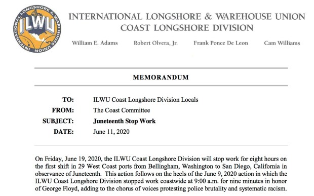 ILWU Memo