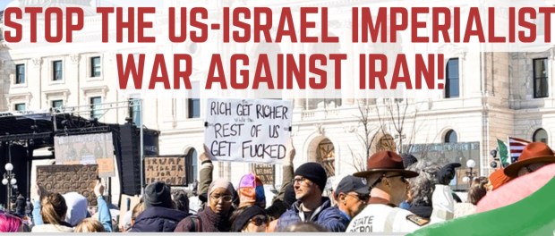 protest against US-Israel war against Iran, April 2026